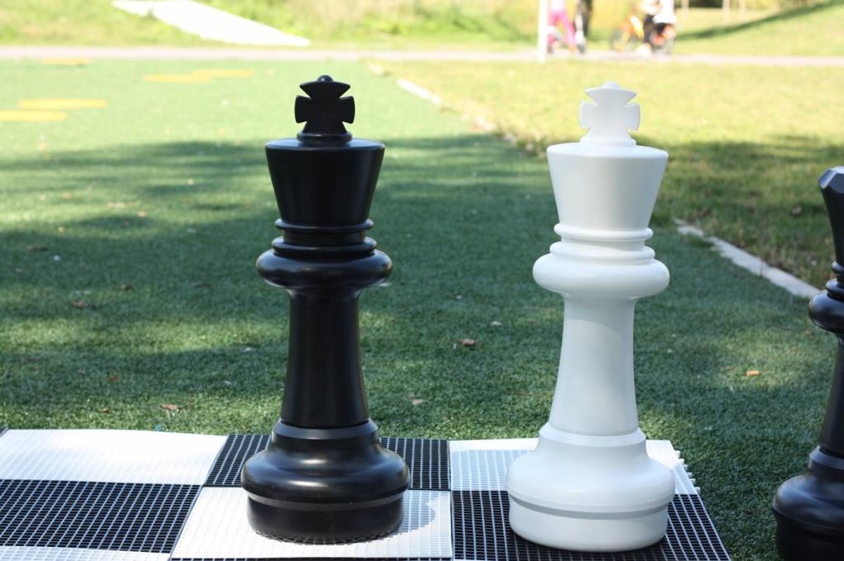 Schaakstuk, Koning 64 cm,-Zwart