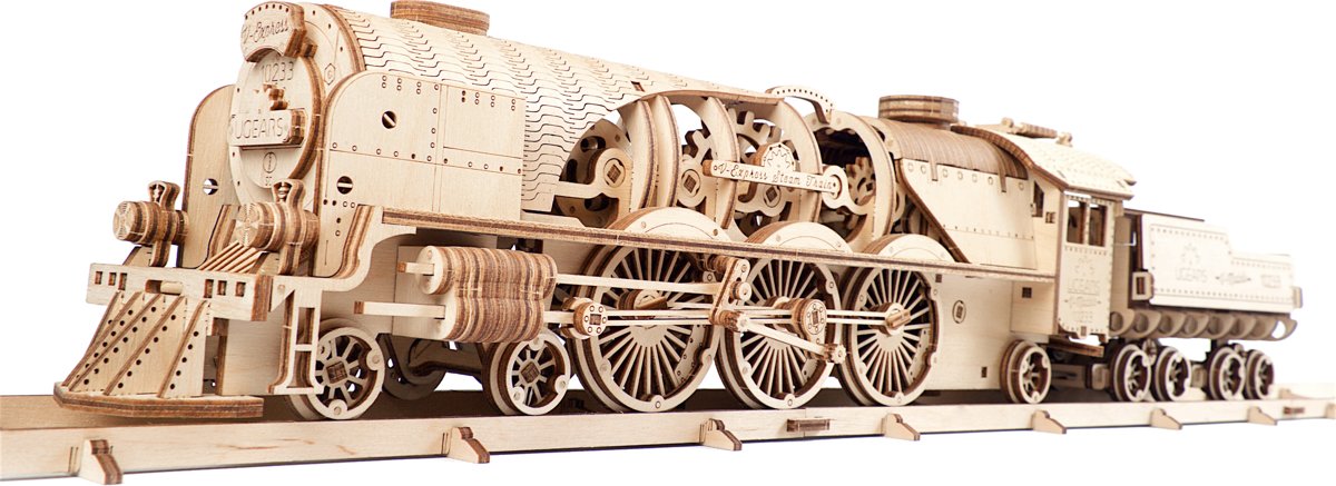 UGears modelbout hout VM Express met kolenwagen
