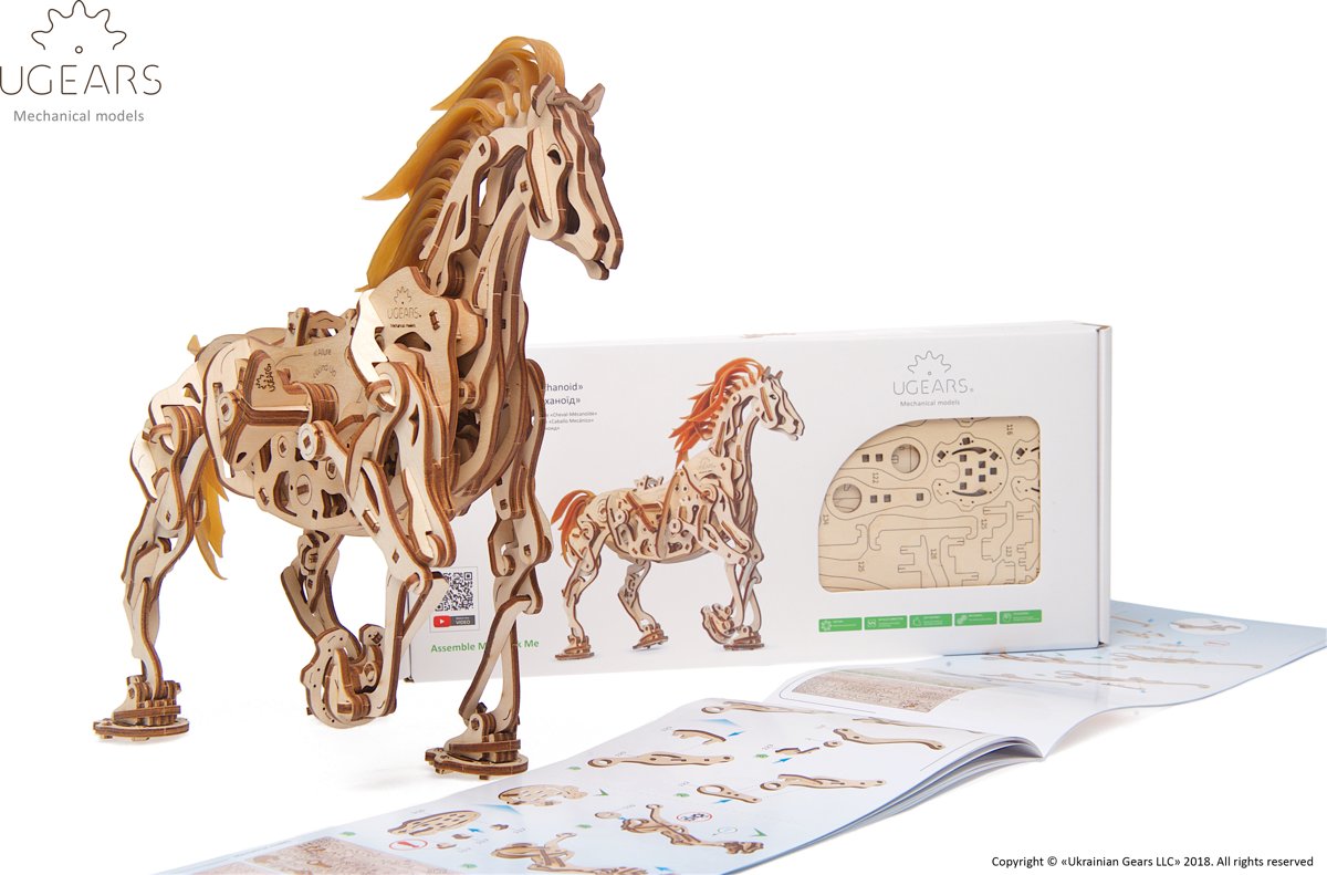 UGears modelbout hout mechanisch paard