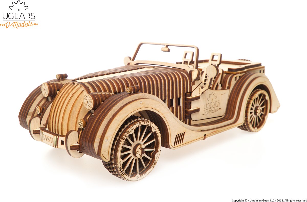 UGears modelbouw hout Roadster VM-01