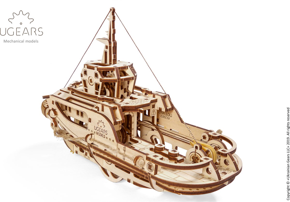 UGears modelbouw hout Sleepboot