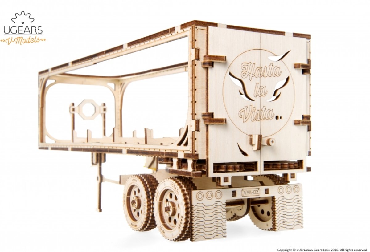 UGears modelbouw hout Trailer VM03