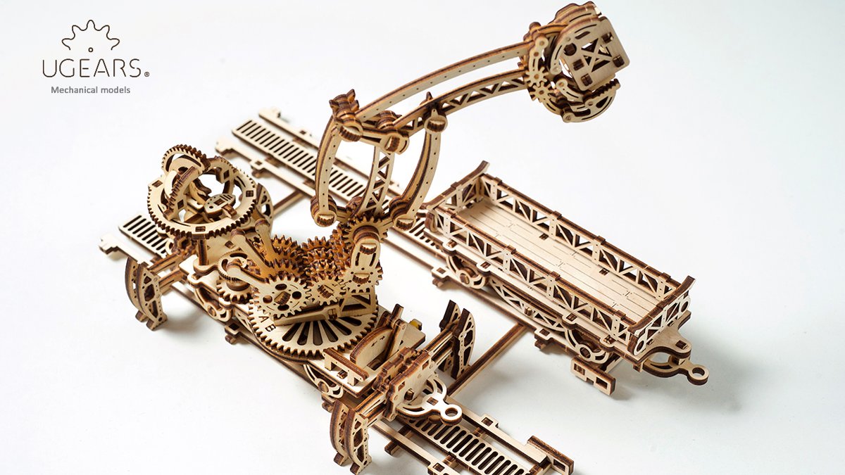 Ugears - Houten Modelbouw - Spoorbouw Robot