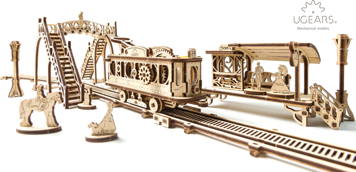 Ugears - Houten Modelbouw - Tramlijn