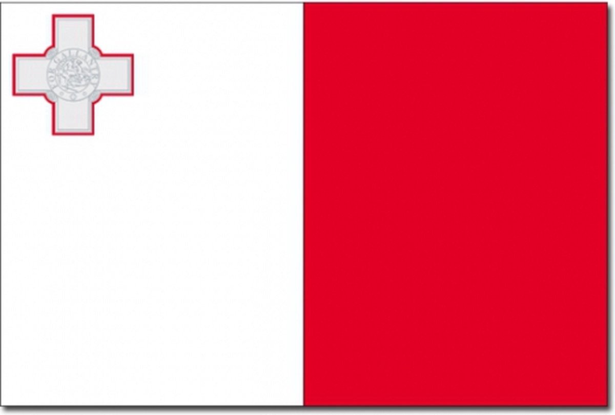 Ulanax - Maltese Vlag - Flag of Malta - Vlag Malta - Vlaggen - Polyester - 150 x 90 cm - Unieke Vlaggen - 150 x 90 cm