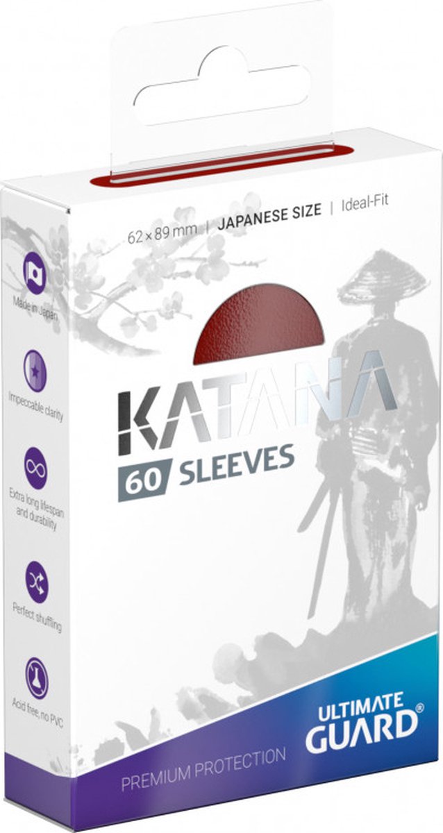 ULTIMATE GUARD Katana Sleeves Japanese Size Kaarthoes 60 stuks