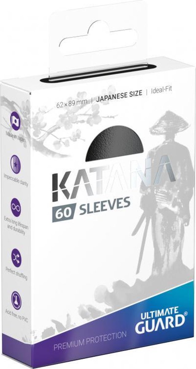 Ultimate Guard Katana Sleeves Japanese Size Black (60)