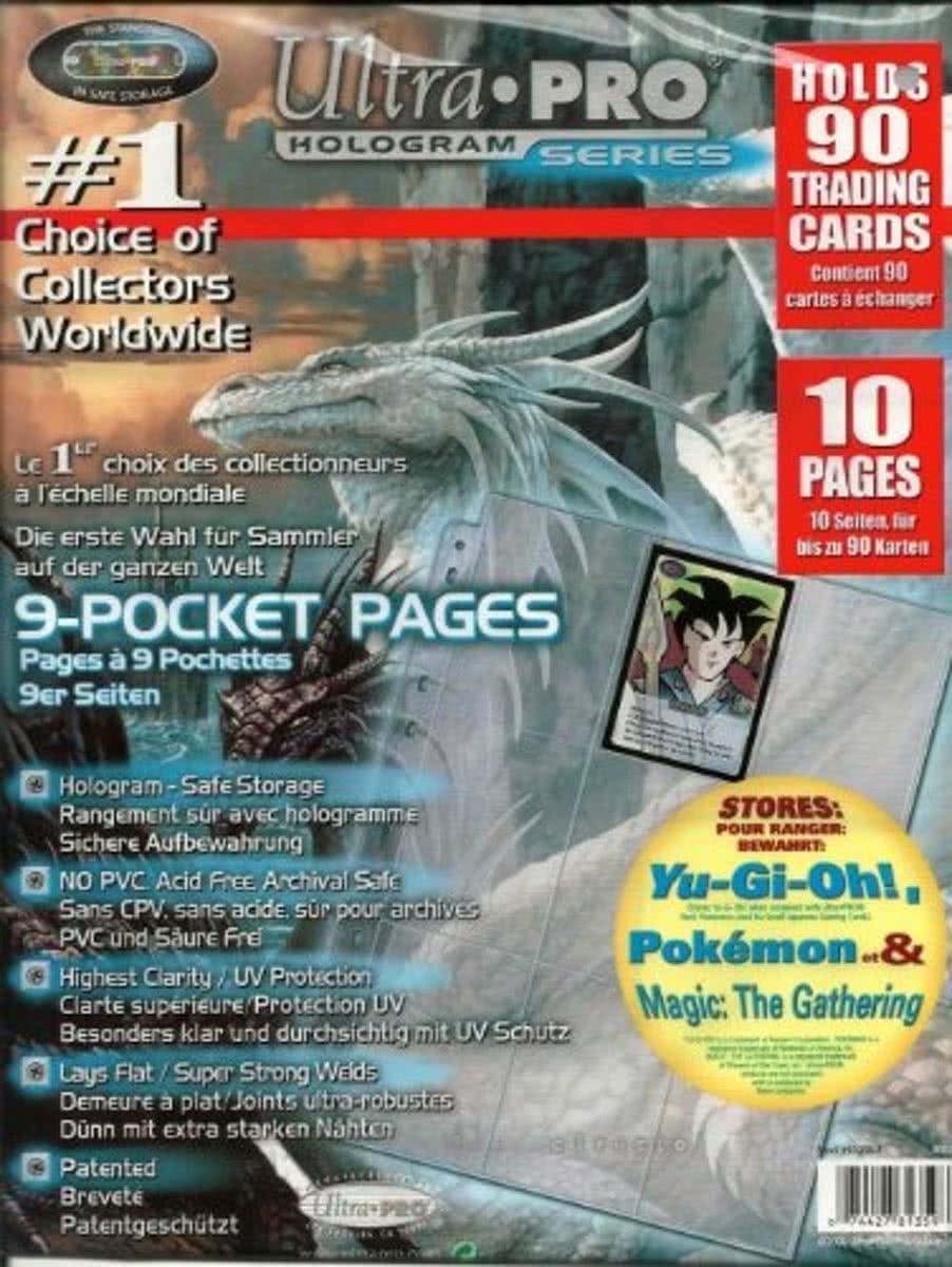 9-Pocket Insteekhoes Voor Yu-Gi-Oh! Pokemon en Magic The Gathering Kaarten (10 paginas)
