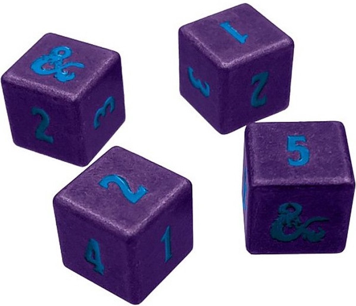 Heavy Metal Underdark 4x D6 Dice Set for D&D: Purple
