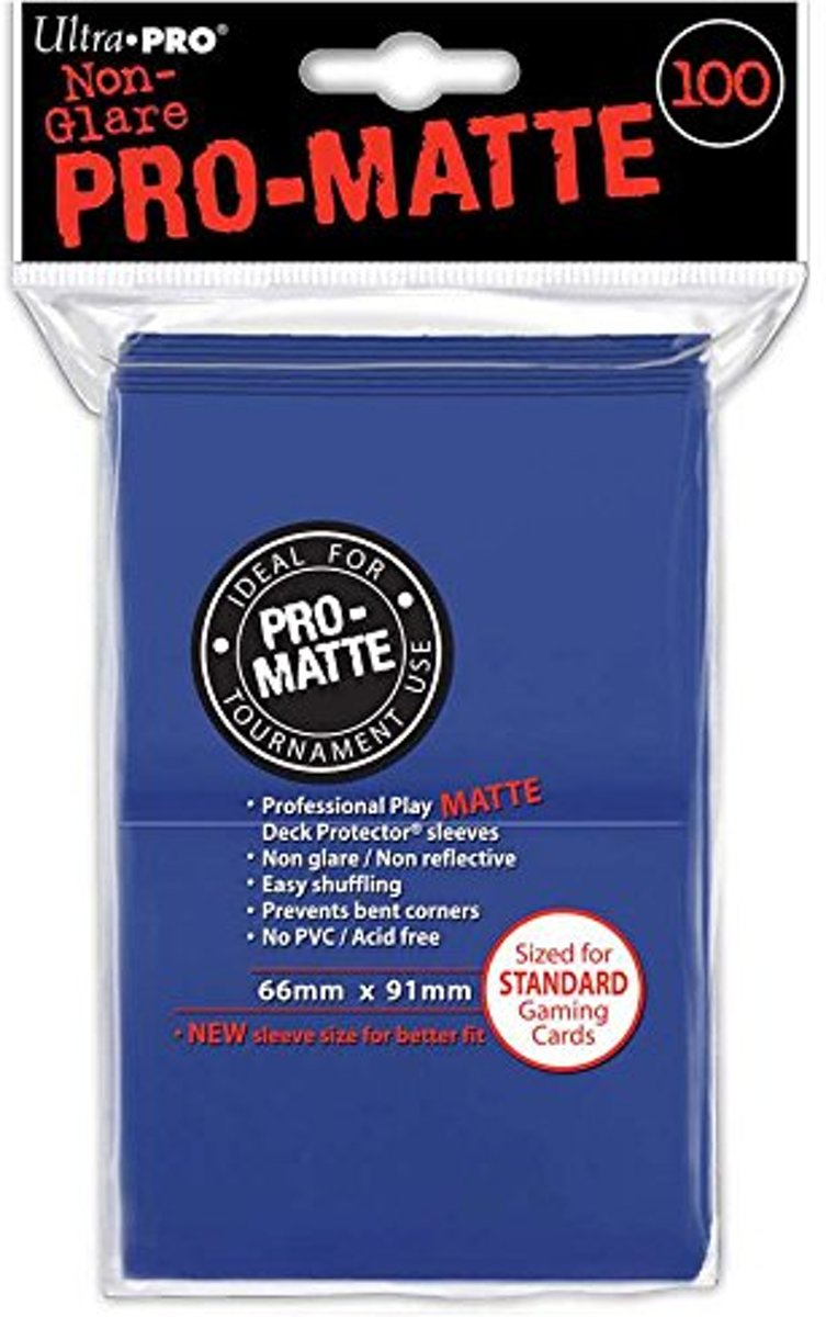 Pro-Matte Standard Deck Protector sleeves Blue 100
