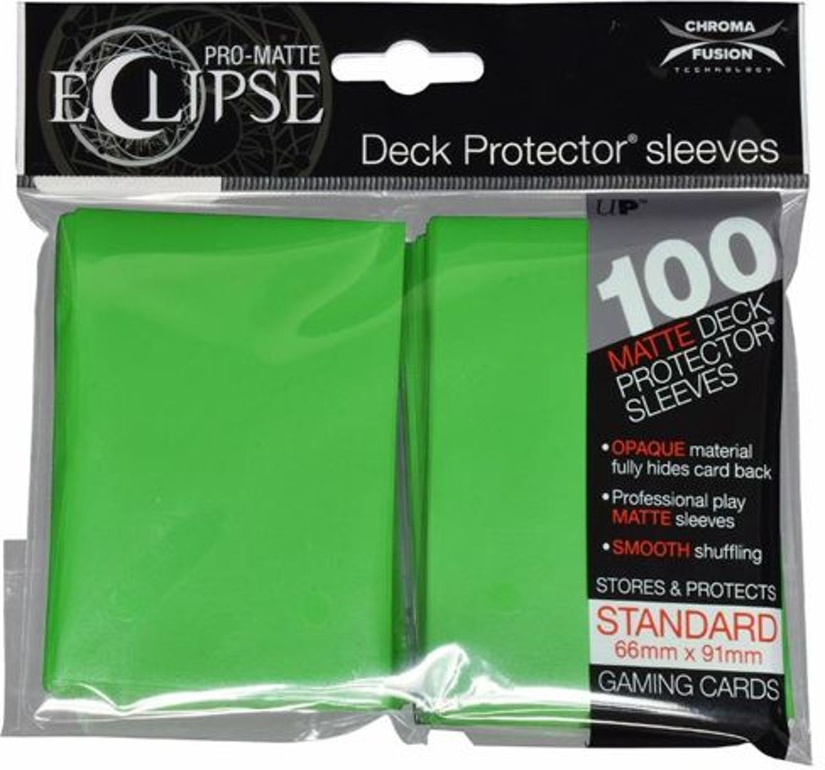ULTRA PRO: ECLIPSE DECK PROTECTOR - LIME GREEN STANDARD 100CT