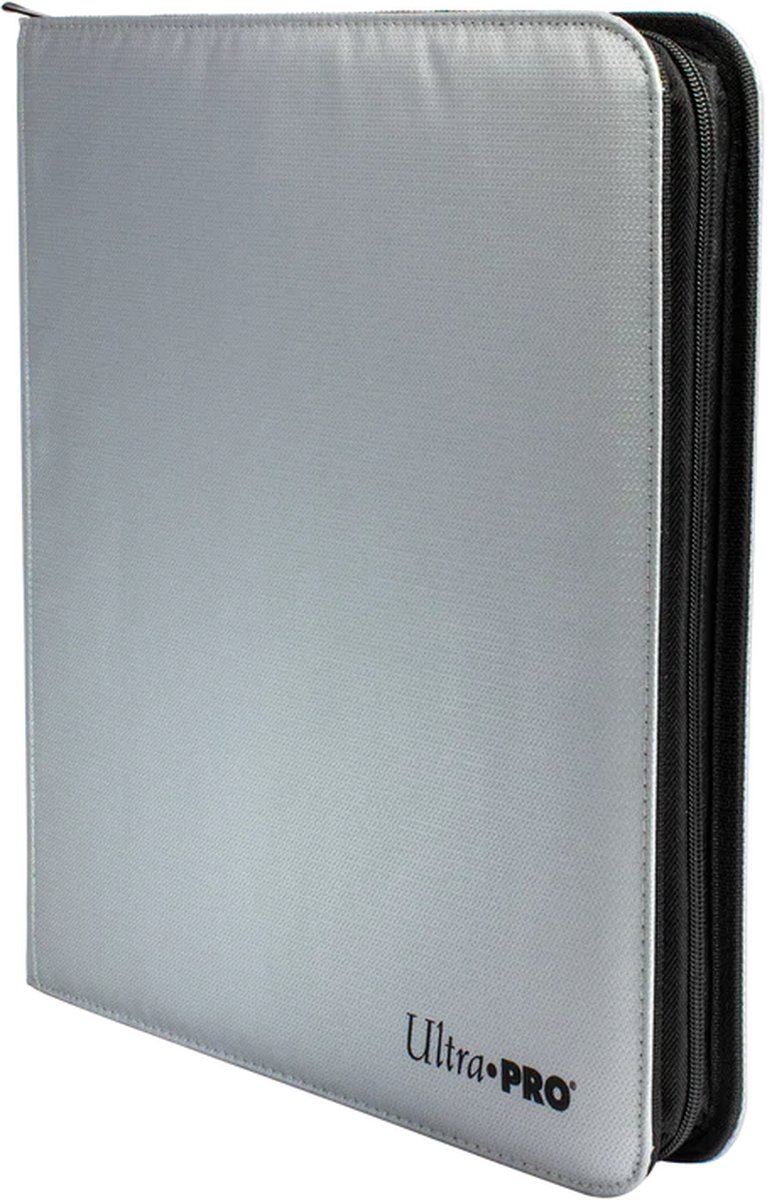 Ultra Pro - 12-Pocket Zippered PRO-Binder - Silver - Vuur Bestendig