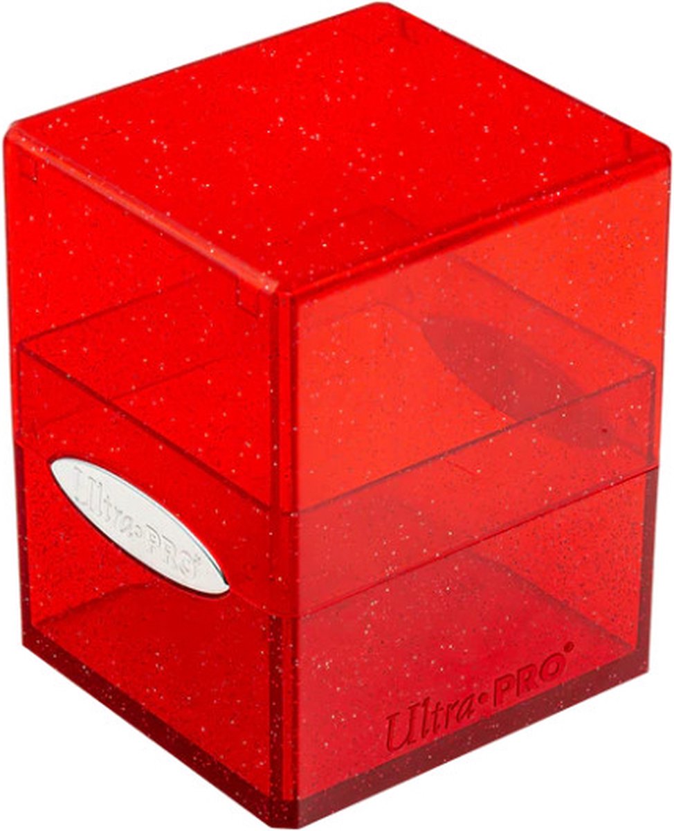 Ultra Pro Satin Cube Glitter Red Deck Box