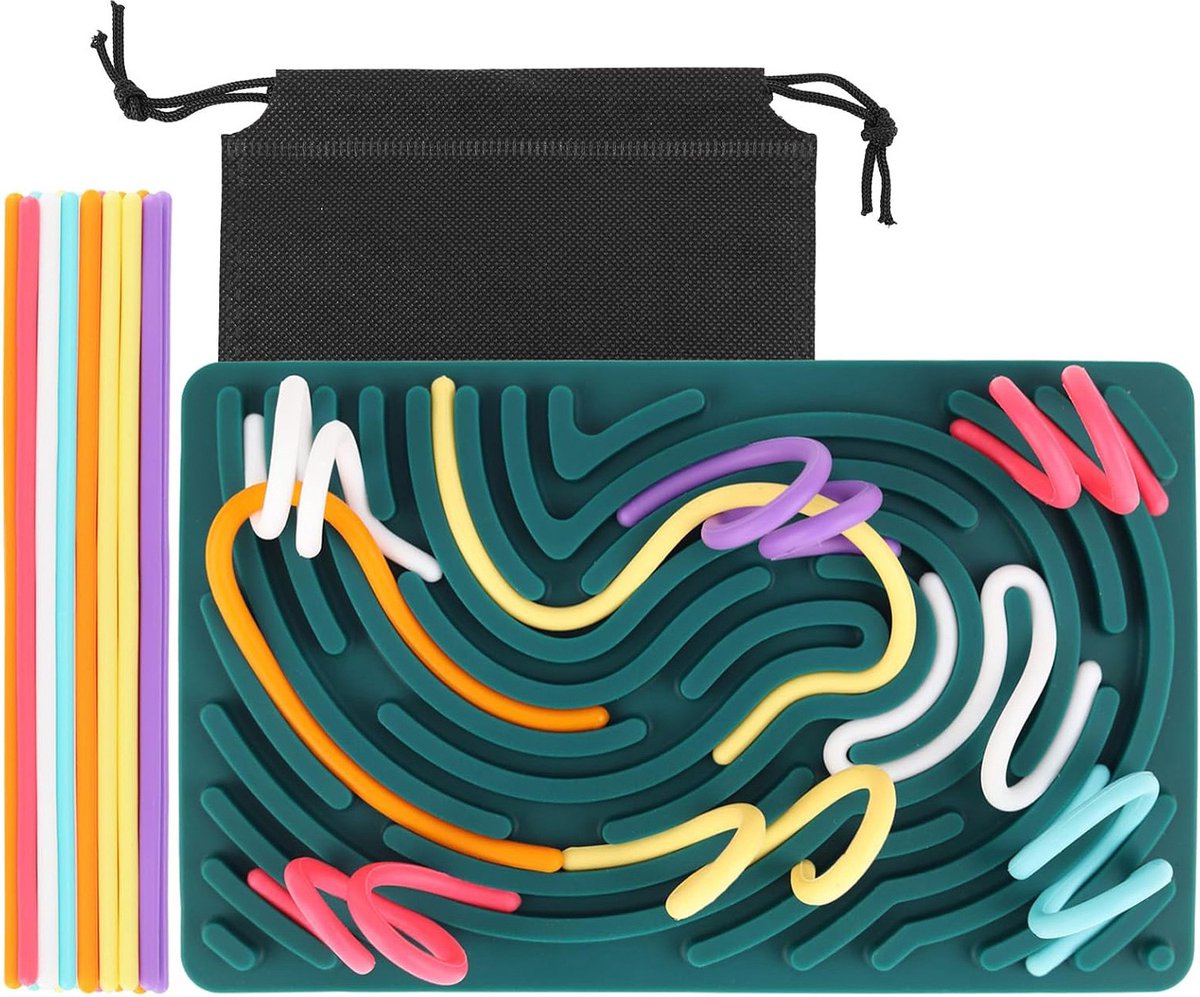 oCreon Sensorisch Activiteitenbord - Dubbelzijdig Fidget Speelgoed voor Kinderen 3+ en Volwassenen