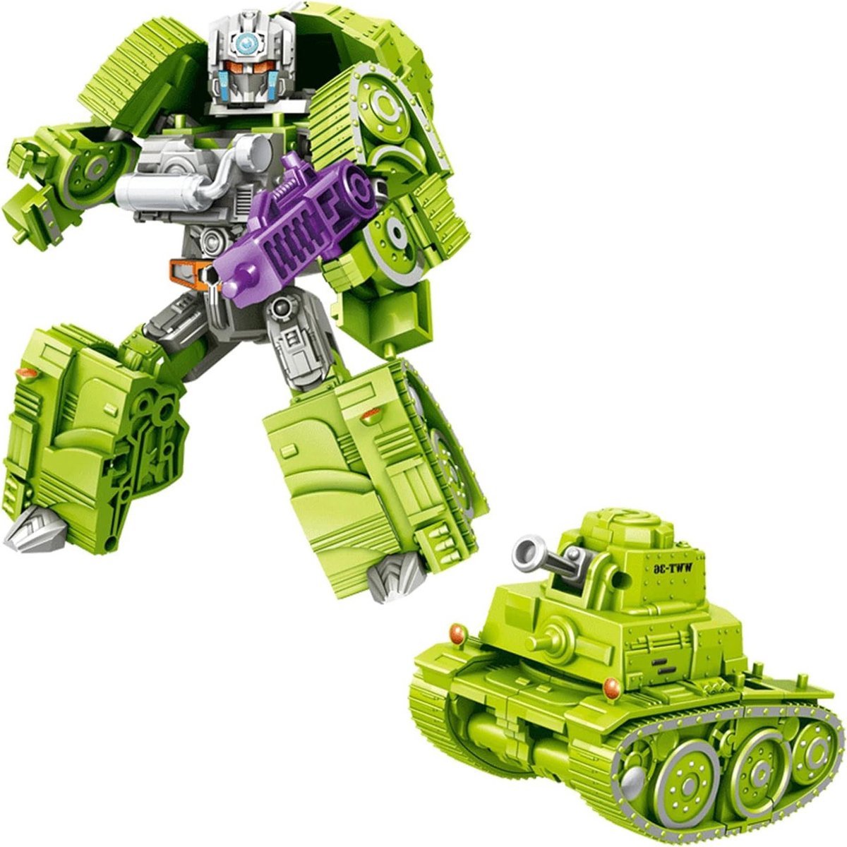 oCreon Transforming Auto Robot Speelgoed Tank Robot Actiefiguren STEM Leren Cadeau 6-12 Jaar