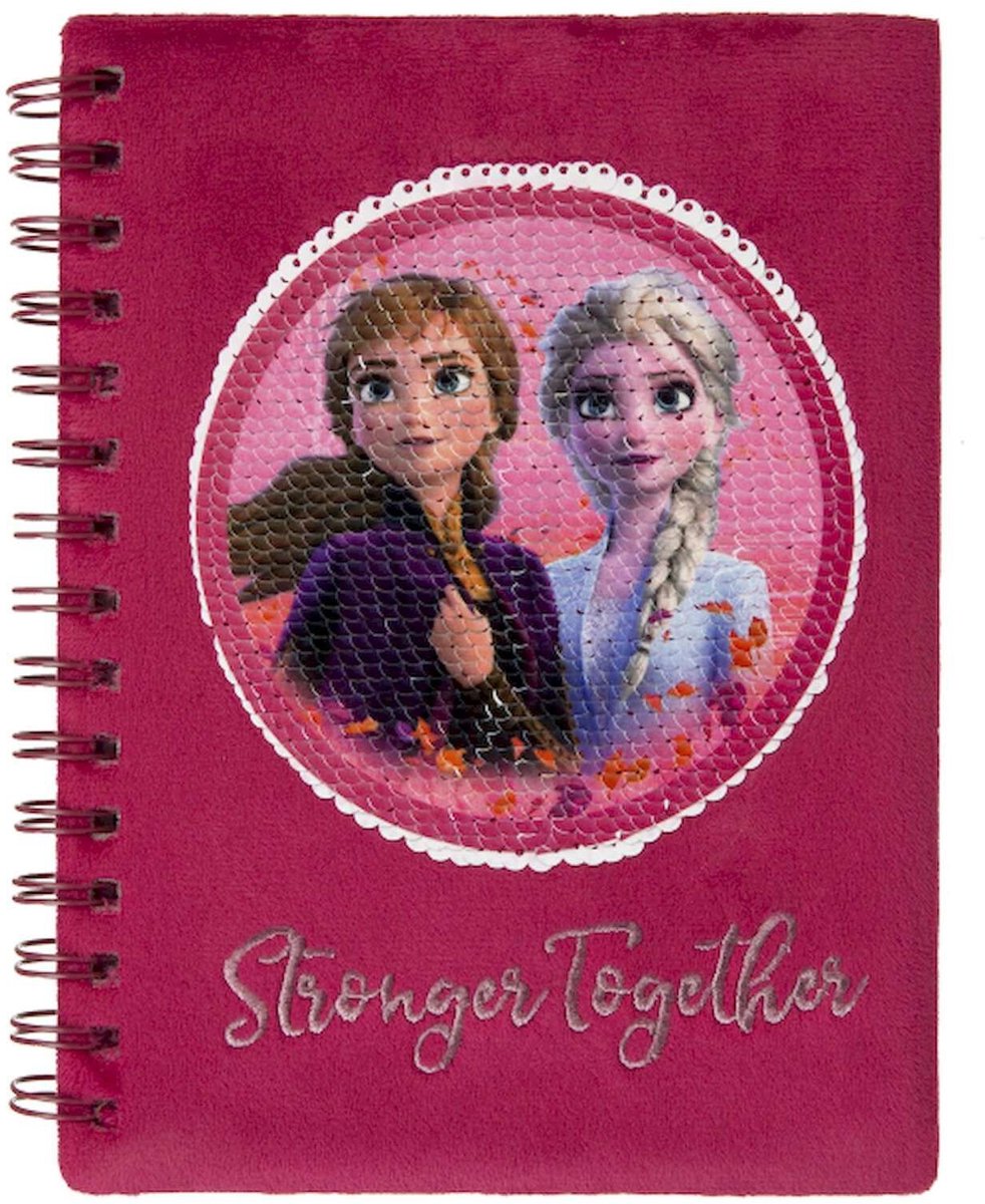 Notitieboek A5 Disney Frozen met Pailletten.