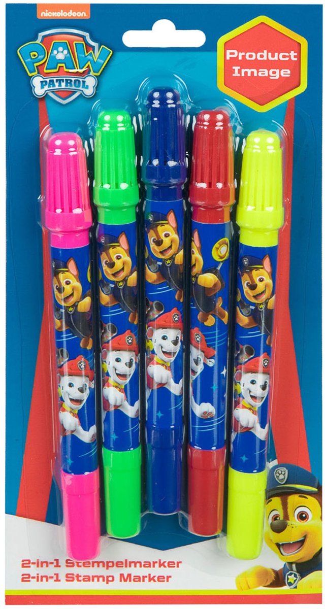 Stempelstift 2in1 PAW Patrol, 4st.