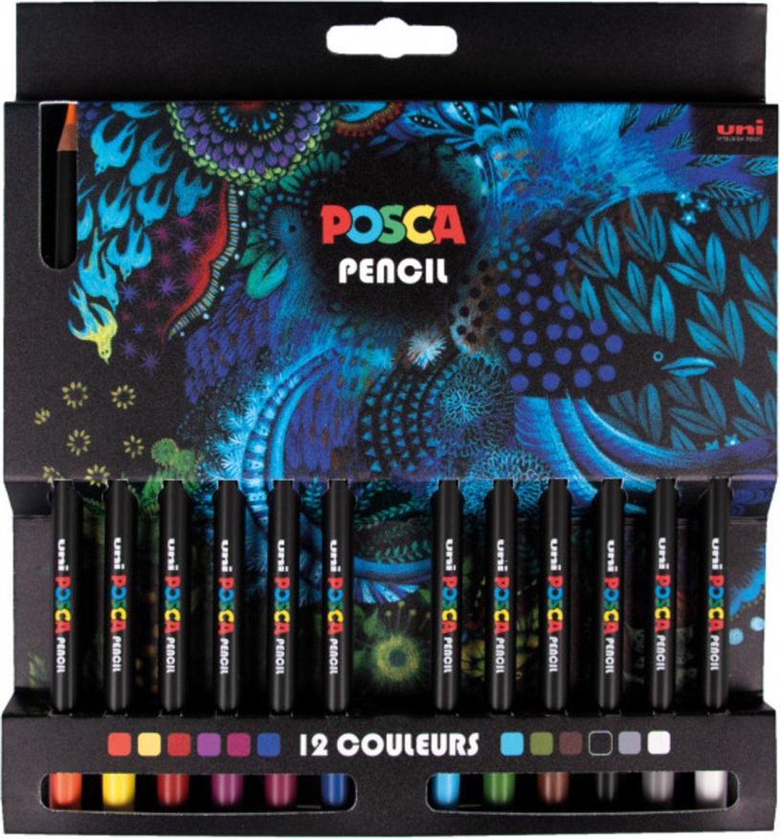 Uni Posca Pencil Set 12 stuks