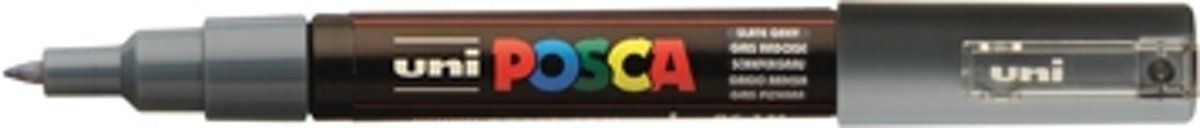uni-ball Paint Marker op waterbasis Posca PC-1MC leigrijs