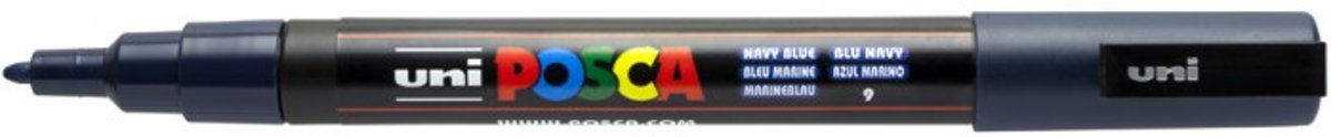 uni-ball Paint Marker op waterbasis Posca PC-3M Marineblauw