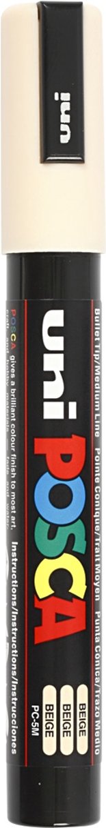 uni-ball Paint Marker op waterbasis Posca PC-5M Beige