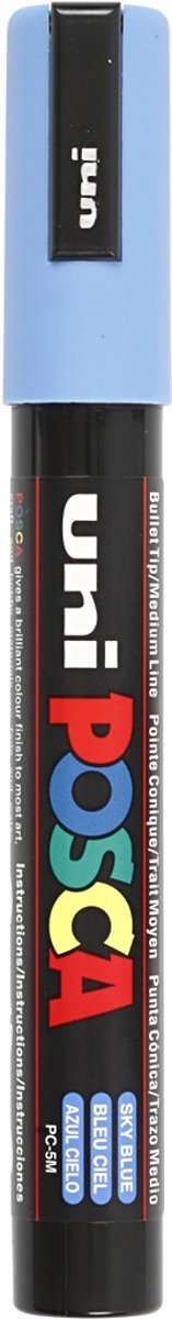 uni-ball Paint Marker op waterbasis Posca PC-5M Hemelsblauw