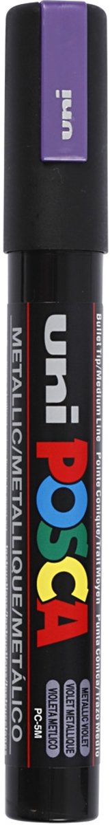 uni-ball Paint Marker op waterbasis Posca PC-5M Metaal Paars