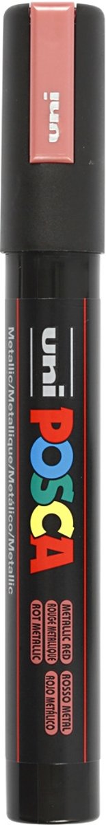 uni-ball Paint Marker op waterbasis Posca PC-5M Metaal Rood