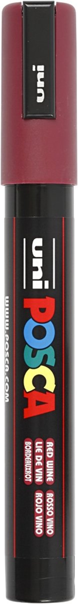 uni-ball Paint Marker op waterbasis Posca PC-5M Wijnrood