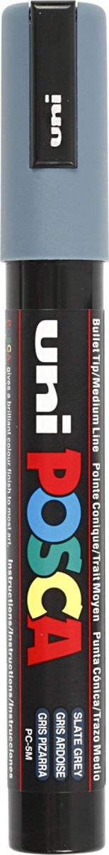 uni-ball Paint Marker op waterbasis Posca PC-5M leigrijs