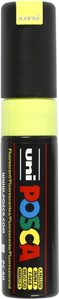uni-ball Paint Marker op waterbasis Posca PC-8K fluor geel