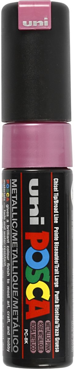 uni-ball Paint Marker op waterbasis Posca PC-8K roze metaal