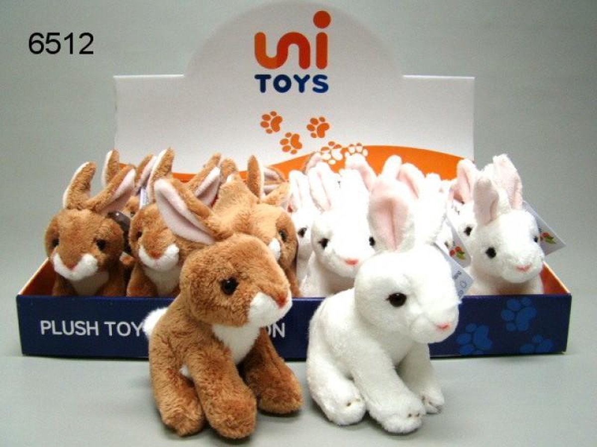 Pluche konijntjes set van 2