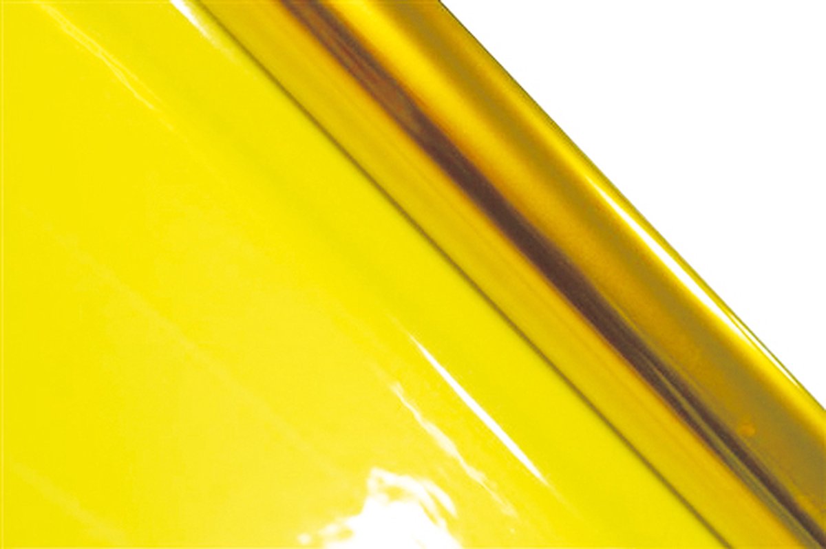 Cellofaan rol - 70 x 500cm - Geel - SET 4 stuks