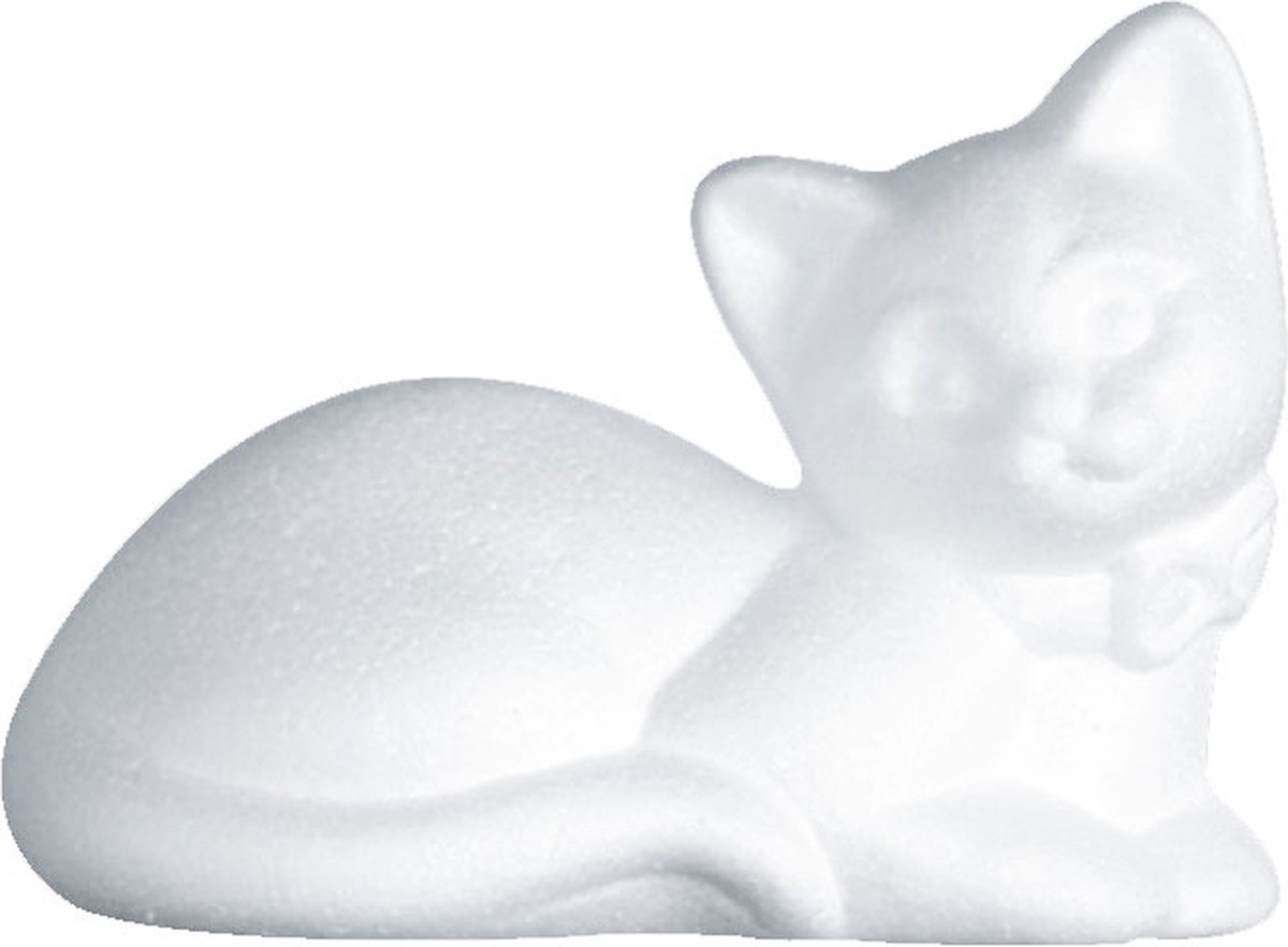 Chat couch√© polyst. 9.5x13.5cm x5pcs