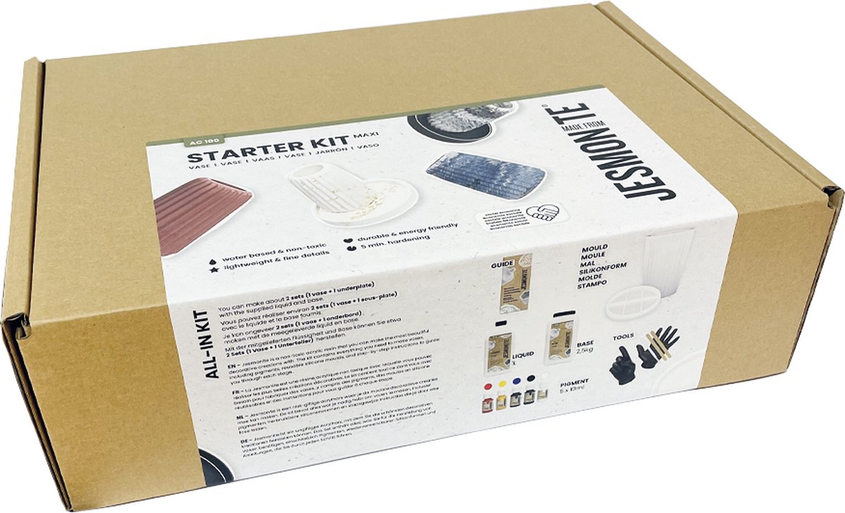 Jesmonite AC100 KIT MAXI 1 - Vaas en schaal