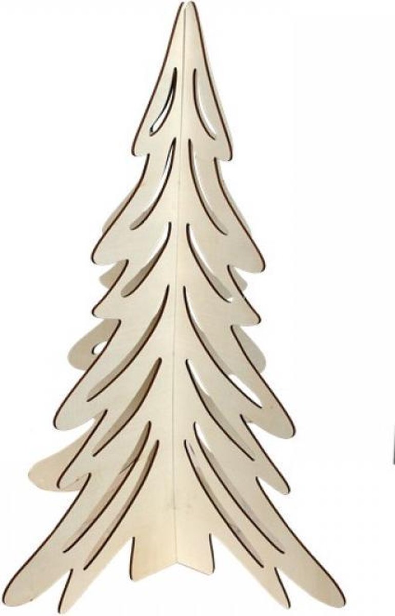 Kerstboom - hout - 58cm