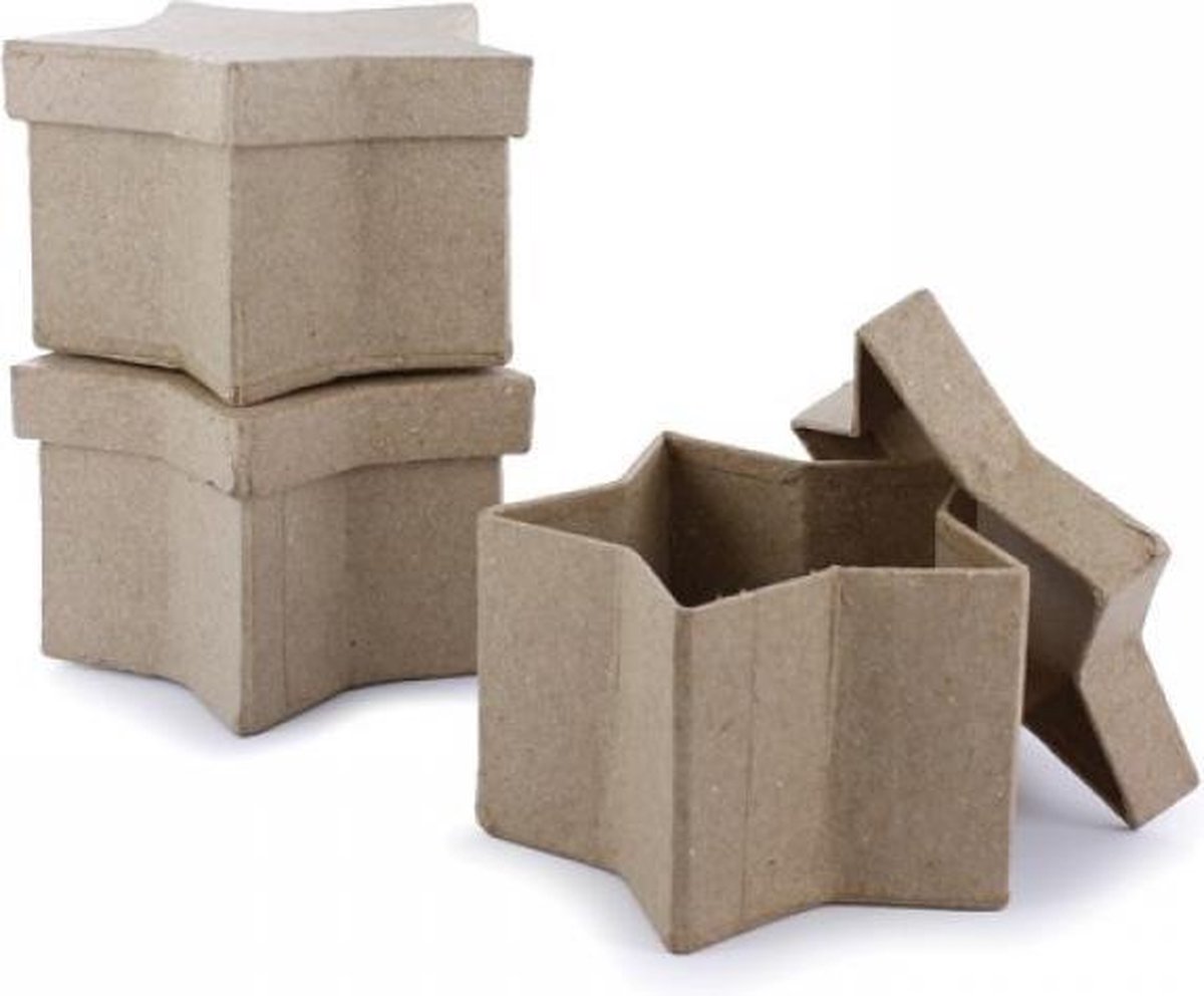 Mini sterrendoosje karton - 9cm - 10stuks