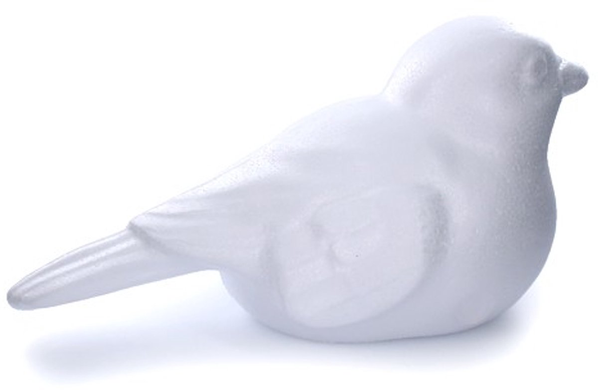 Oiseau polystyrene 9x18cm x5pcs