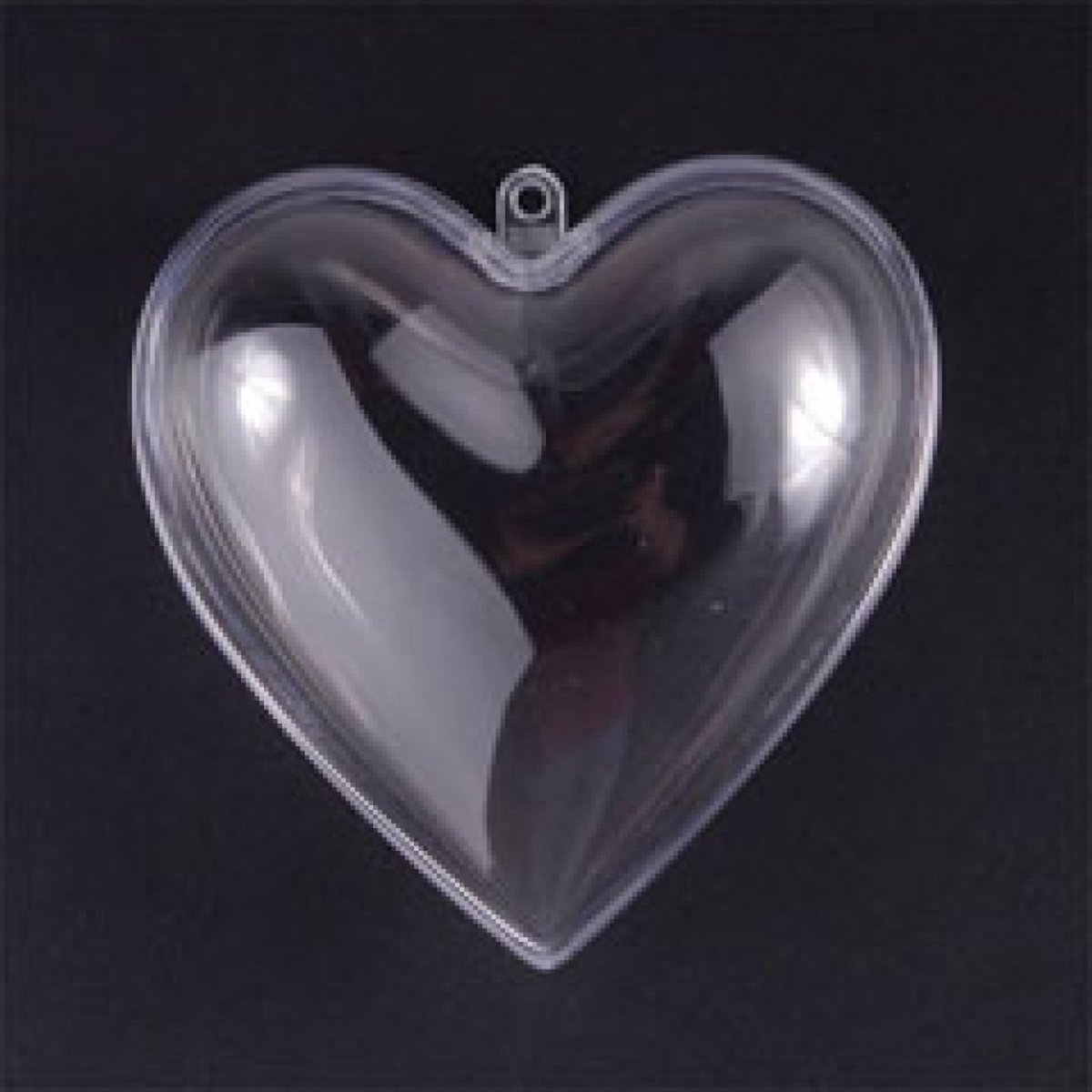 Plastieken hart 8cm (5 st)