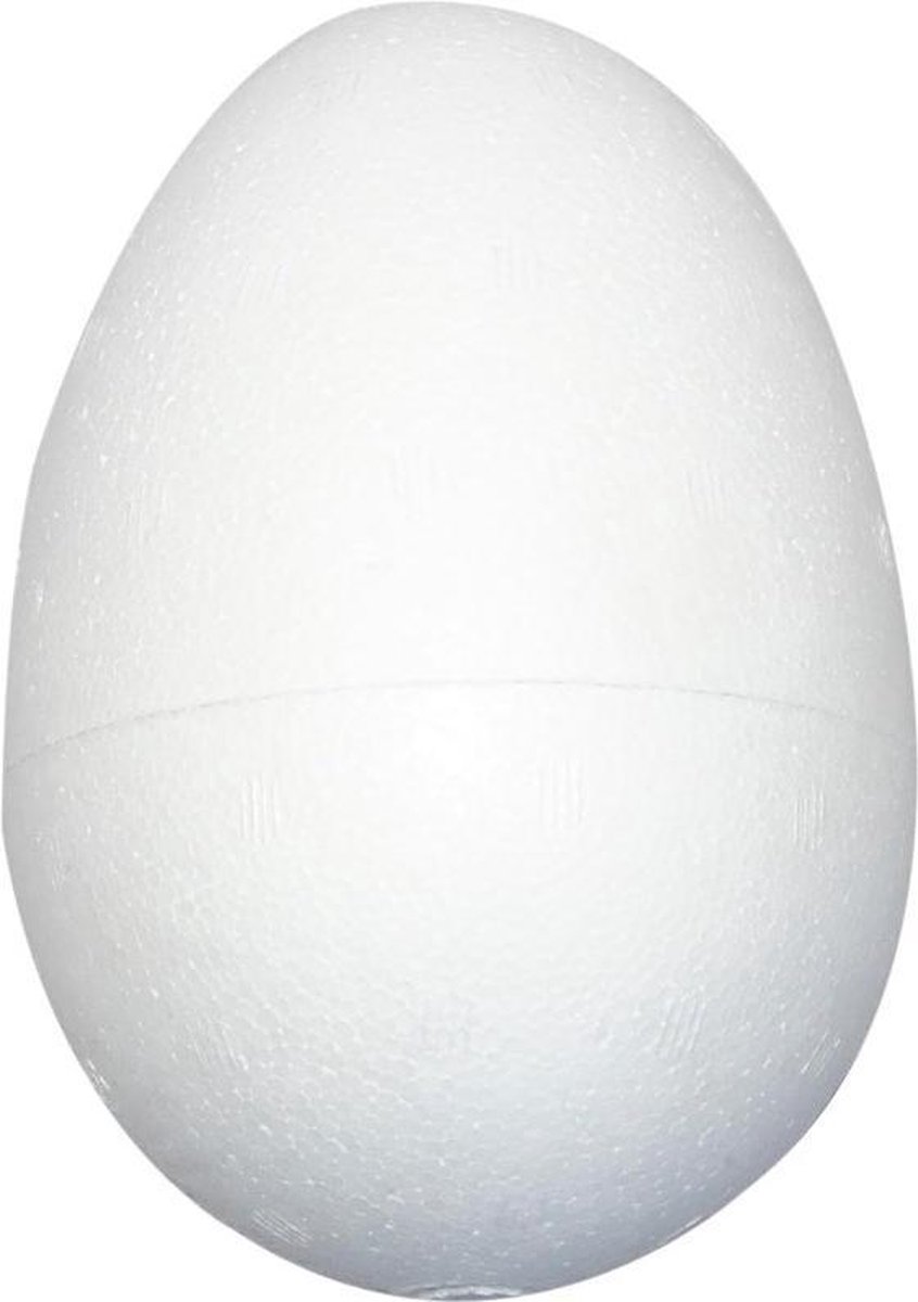 Unicraft styropor/piepschuim ei vol 10 cm 5 stuks
