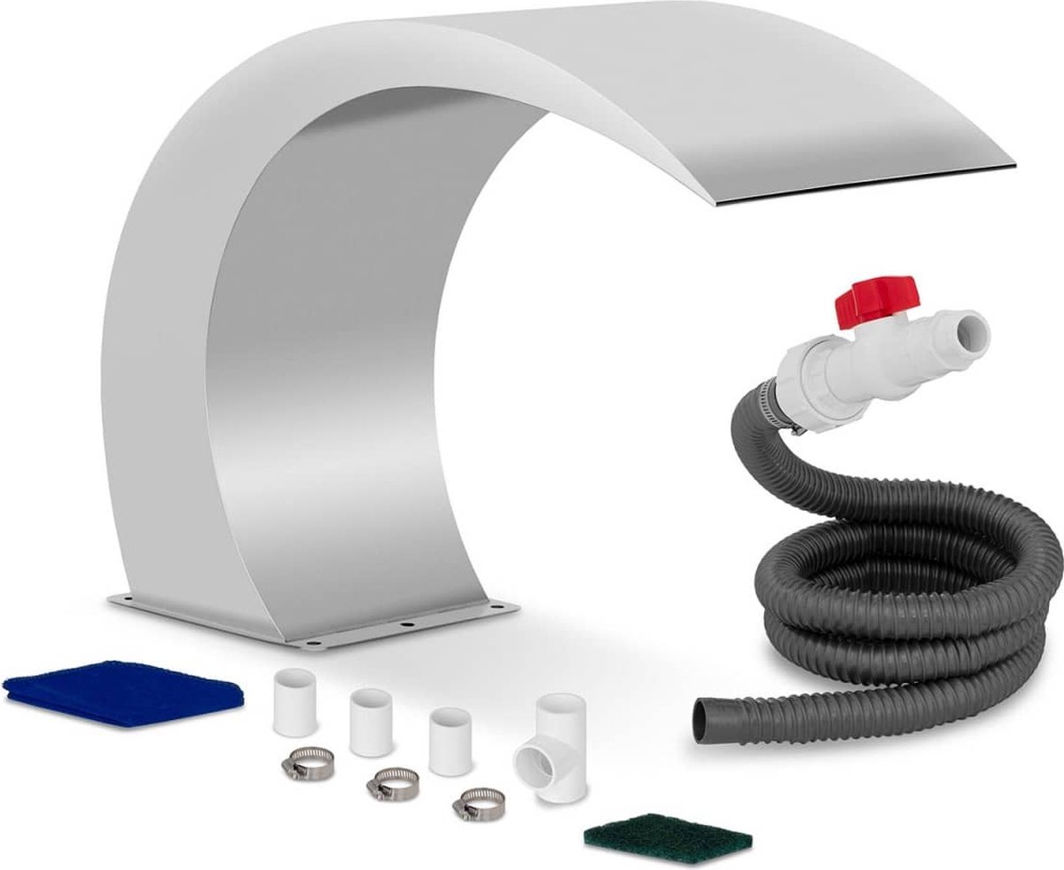 Uniprodo Zwembad waterval met voet - 30 cm