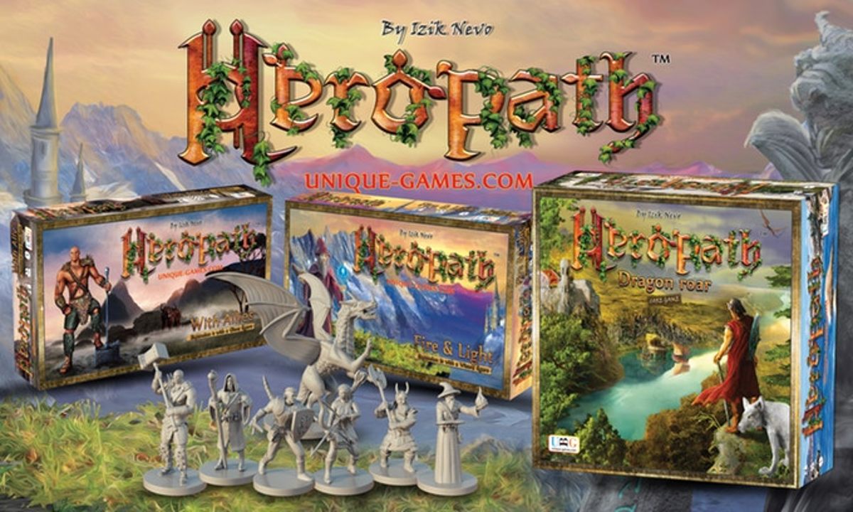 Heropath bordspel incl Fire & Light + With Allies uitbreidingen