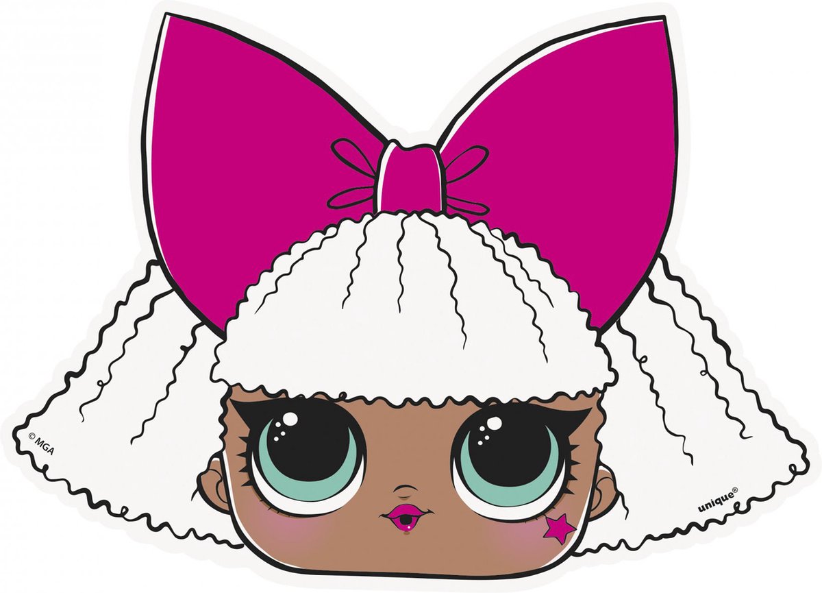 UNIQUE - 8 LOL Surprise uitnodigingen 10 x 14 cm