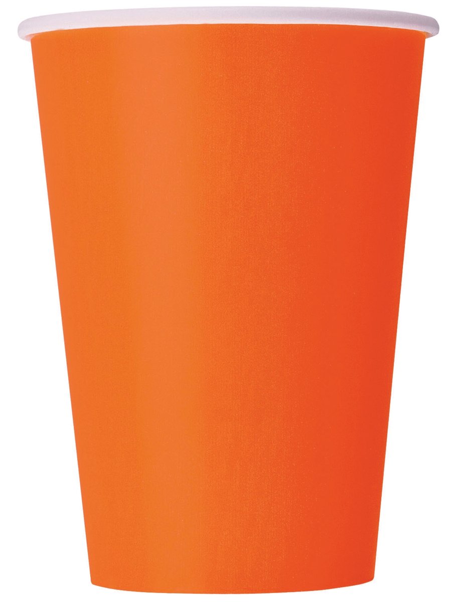 Unique Feestbekers Oranje 355 Ml 10 Stuks