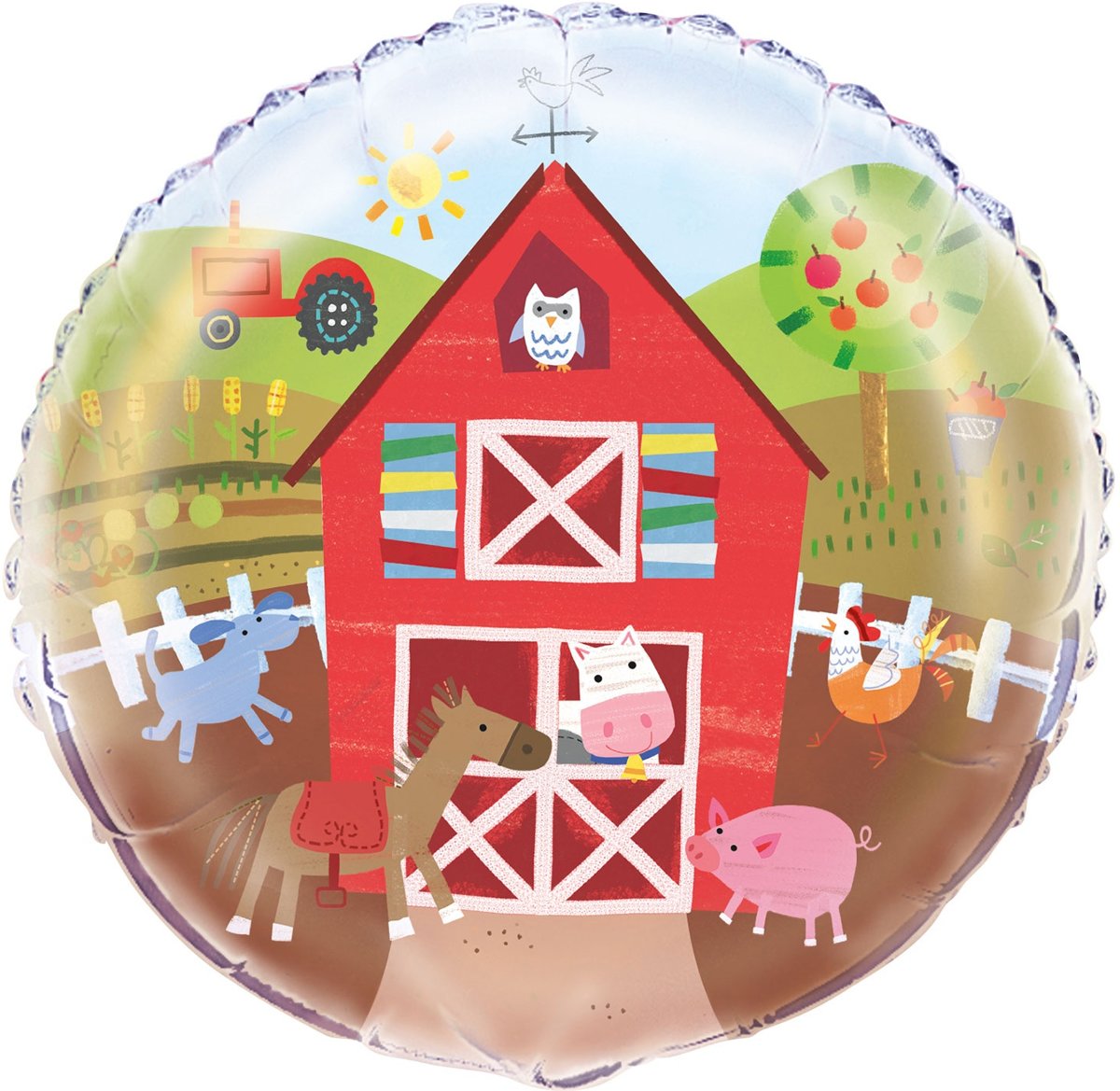 Unique Folieballon Farm Party Multicolor 45 Cm