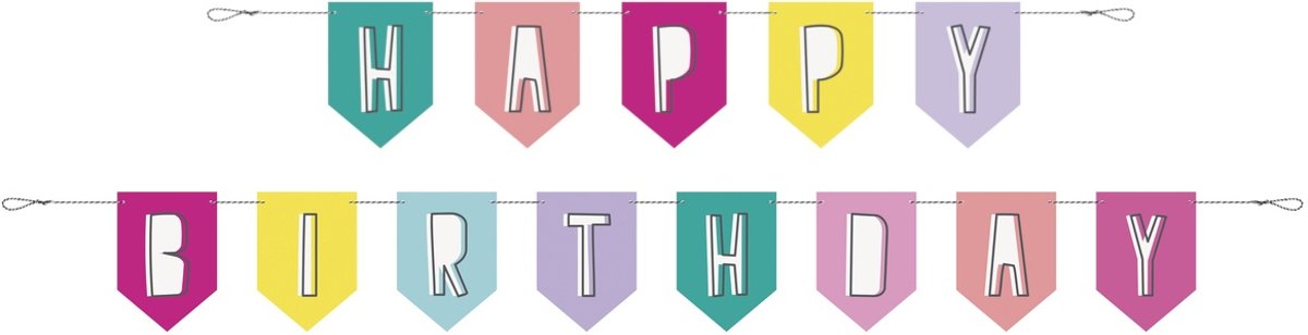 Unique Woordslinger Happy Birthday 274 Cm
