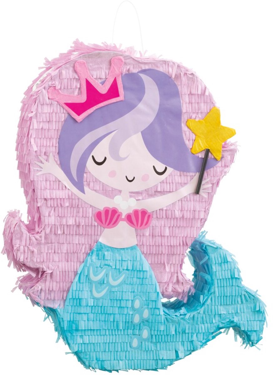 Zeemeermin 3D piñata - 50x40