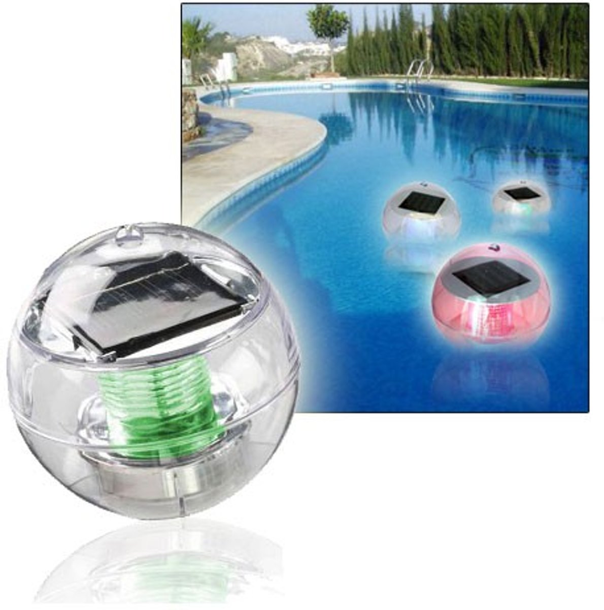 United Entertainment - Drijvende Solar Verlichting - Zwembadverlichting