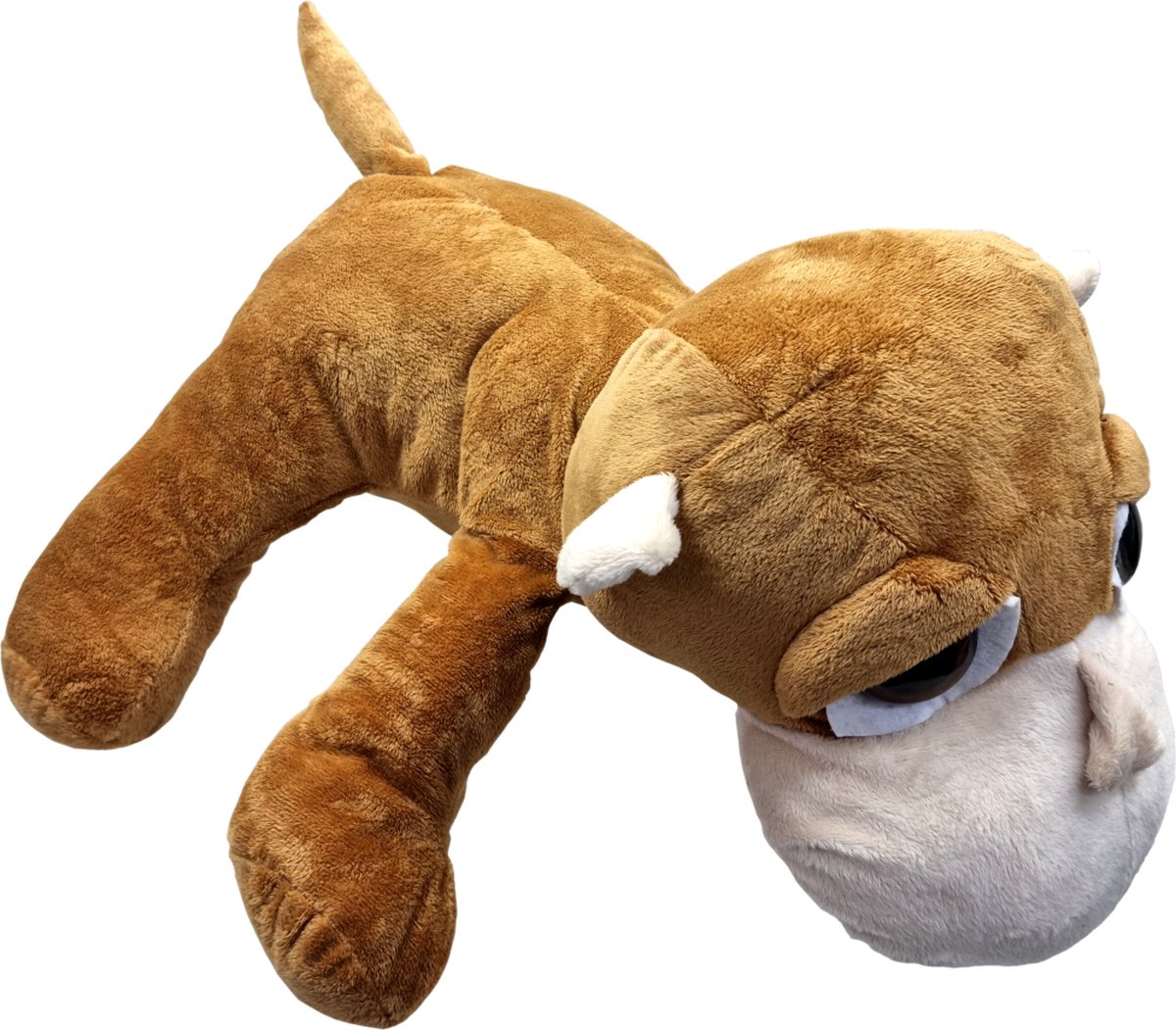 UNITOYS – Aap Jimmy – Liggend met grote ogen – 45cm – Bruin